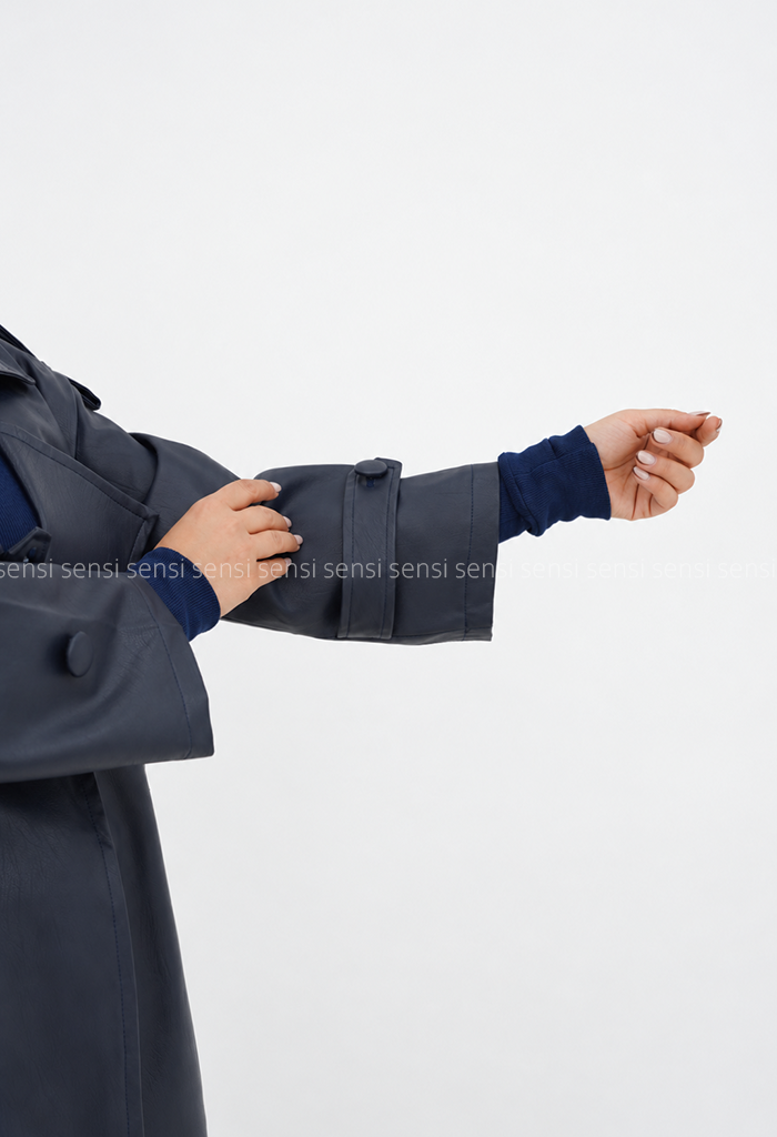 بارانی زنانه آستردار چرم کد1006967